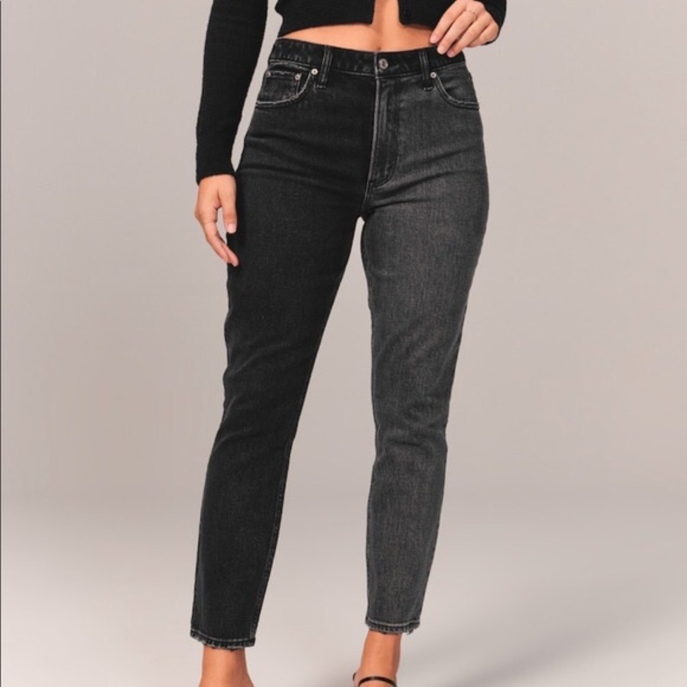 Abercrombie Curve Love High Rise Skinny Jeans (Two tone black/grey) Size 31 / 12